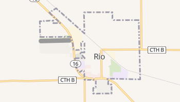 Rio, Wisconsin map