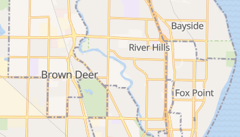 River Hills, Wisconsin map