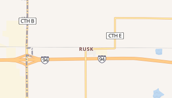 Rusk, Wisconsin map