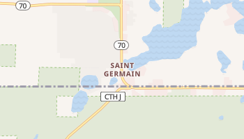Saint Germain, Wisconsin map
