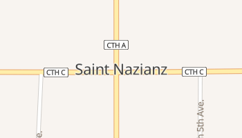 Saint Nazianz, Wisconsin map