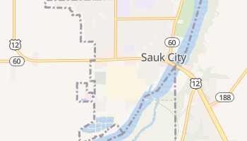 Sauk City, Wisconsin map