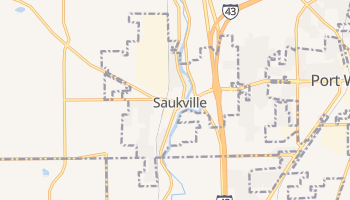Saukville, Wisconsin map
