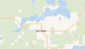 Sayner, Wisconsin map