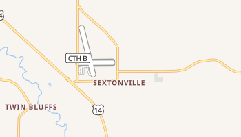 Sextonville, Wisconsin map
