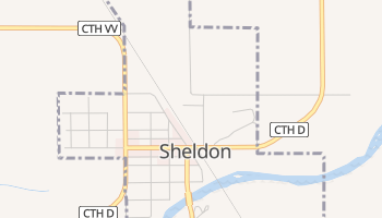 Sheldon, Wisconsin map