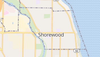 Shorewood, Wisconsin map