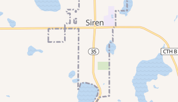 Siren, Wisconsin map