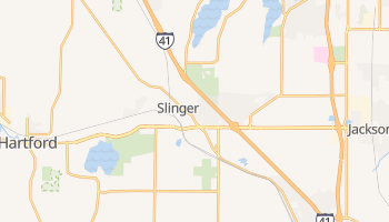 Slinger, Wisconsin map