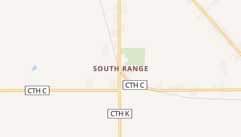 South Range, Wisconsin map