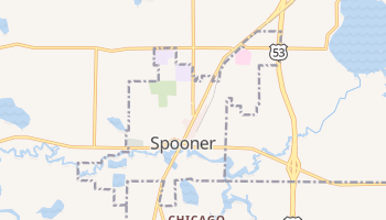Spooner, Wisconsin map