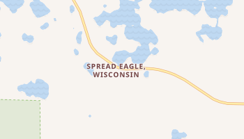 Spread Eagle, Wisconsin map