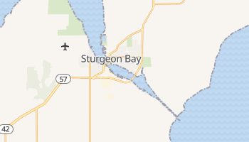 Sturgeon Bay, Wisconsin map