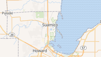 Suamico, Wisconsin map