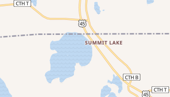Summit Lake, Wisconsin map