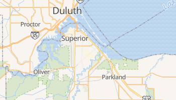 Superior, Wisconsin map