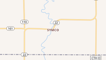 Symco, Wisconsin map