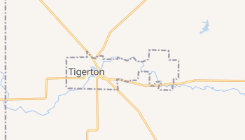 Tigerton, Wisconsin map