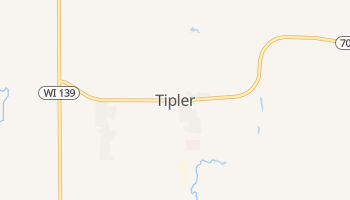 Tipler, Wisconsin map