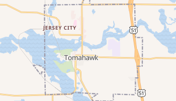 Tomahawk, Wisconsin map