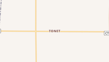 Tonet, Wisconsin map