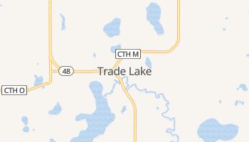 Trade Lake, Wisconsin map