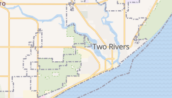 Two Rivers, Wisconsin map