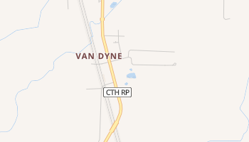 Van Dyne, Wisconsin map