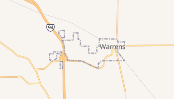 Warrens, Wisconsin map