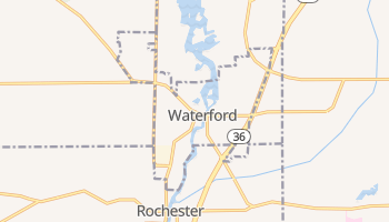 Waterford, Wisconsin map