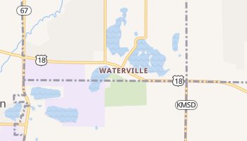 Waterville, Wisconsin map