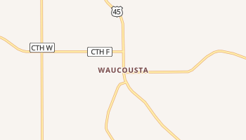 Waucousta, Wisconsin map