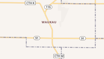 Waukau, Wisconsin map