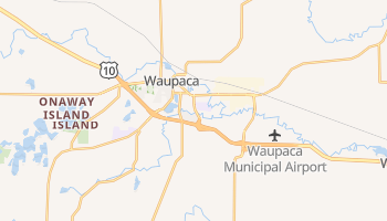 Waupaca, Wisconsin map
