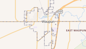 Waupun, Wisconsin map