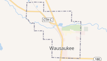 Wausaukee, Wisconsin map