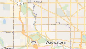 Wauwatosa, Wisconsin map