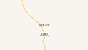 Werley, Wisconsin map