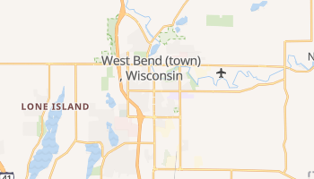 West Bend, Wisconsin map