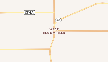 West Bloomfield, Wisconsin map