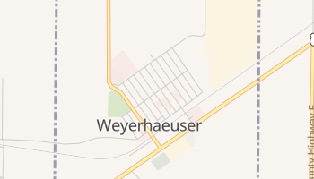 Weyerhaeuser, Wisconsin map