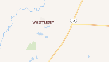 Whittlesey, Wisconsin map