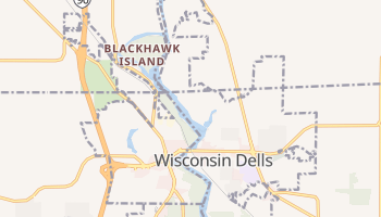 Wisconsin Dells, Wisconsin map