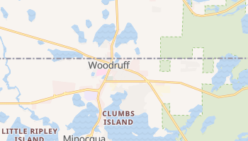 Woodruff, Wisconsin map
