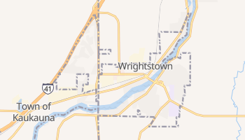 Wrightstown, Wisconsin map