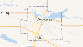Wyocena, Wisconsin map
