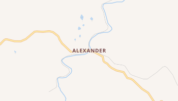 Alexander, West Virginia map