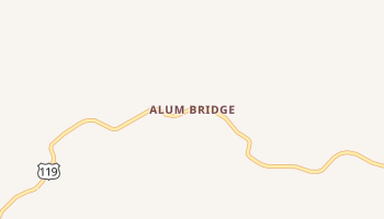 Alum Bridge, West Virginia map