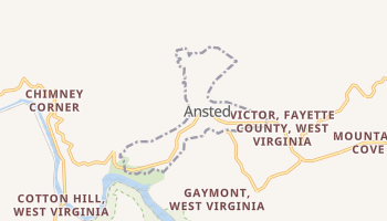 Ansted, West Virginia map