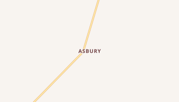 Asbury, West Virginia map